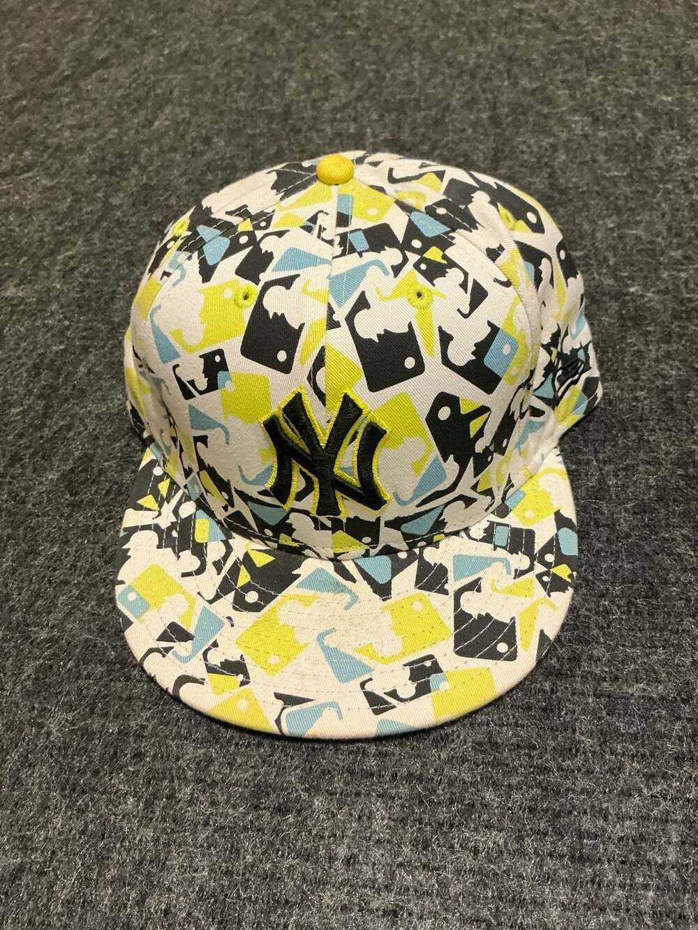 New Era 59Fifty MLB New York Yankees Patchwork Fitted Hat Size 7 5/8